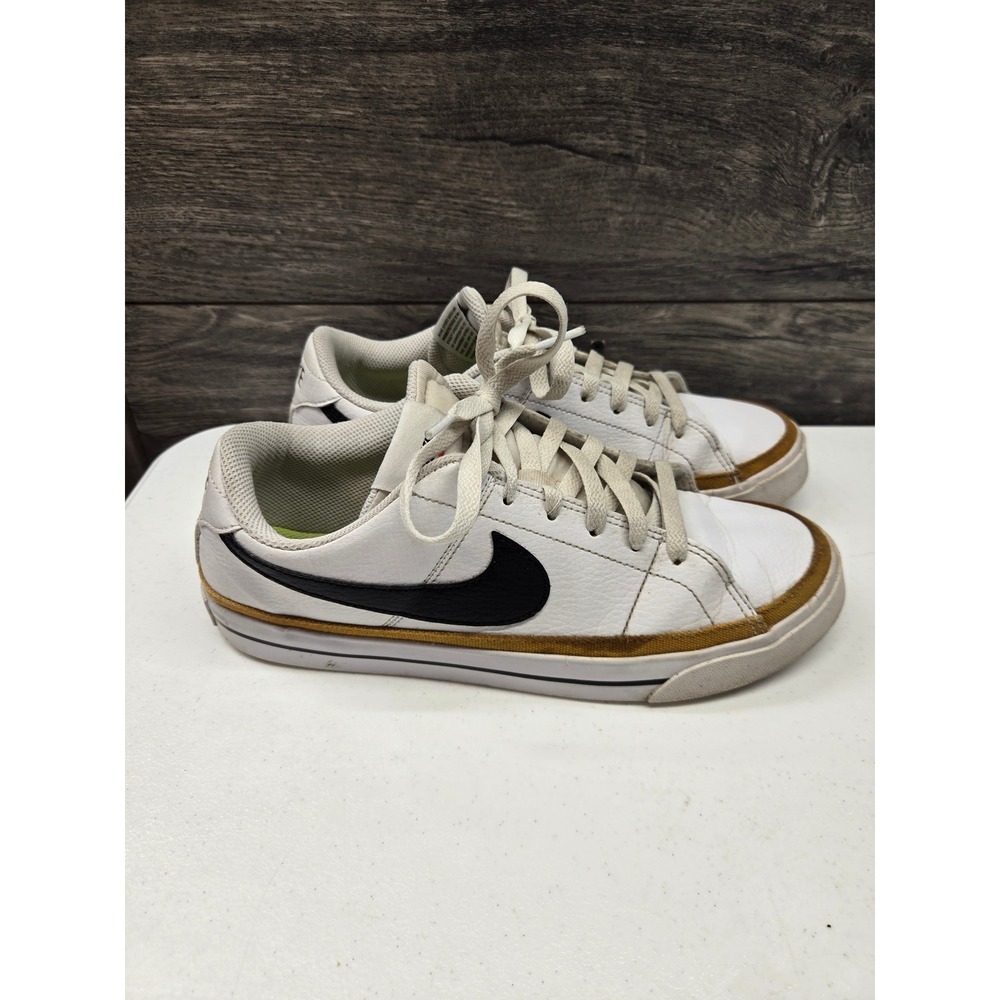 Nike Court Legacy‎ Low White Black Desert Ochre Sneakers DH3161-100 Womens 8.5